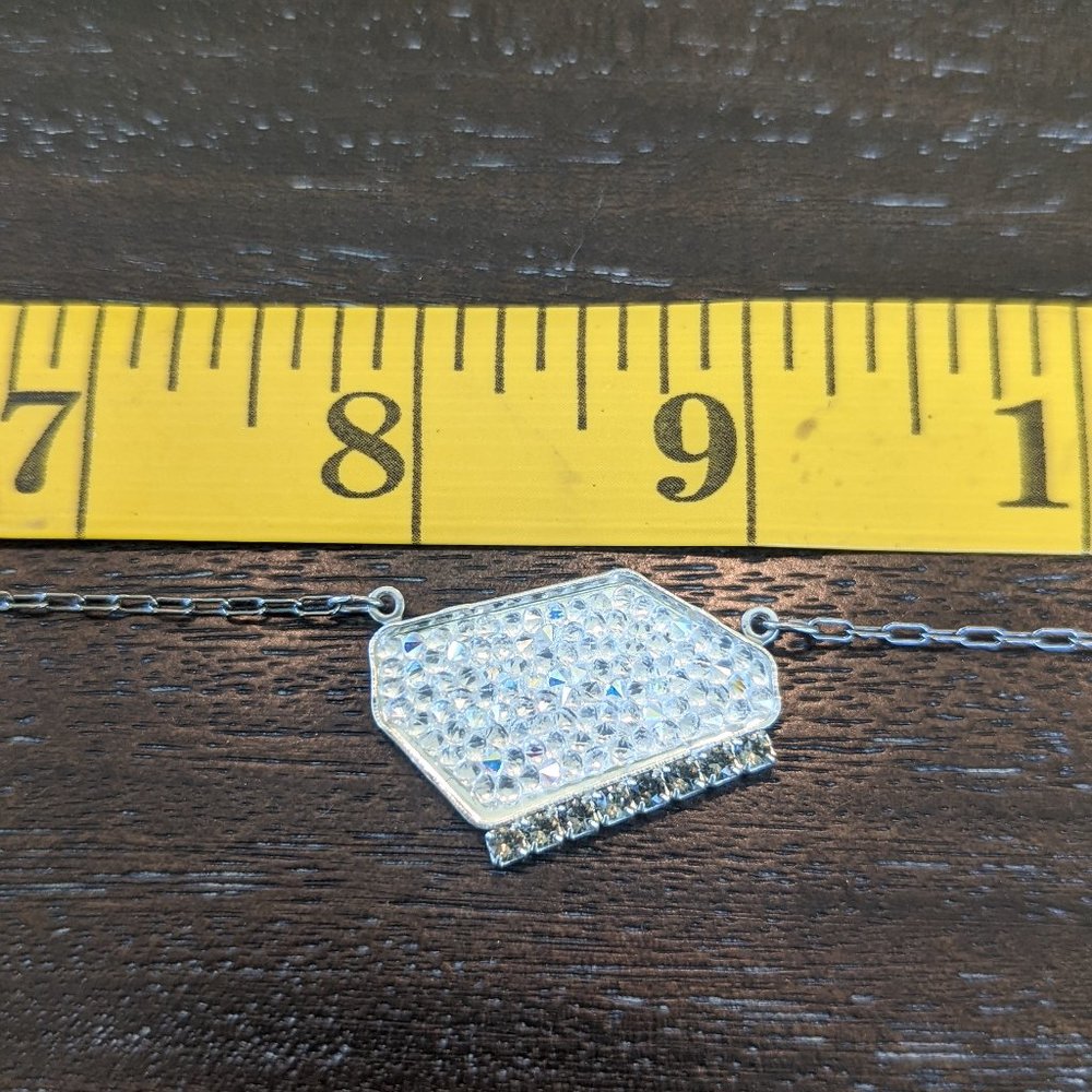 Sabika Reflection Crushed Crystal Necklace - Picture 11 of 12